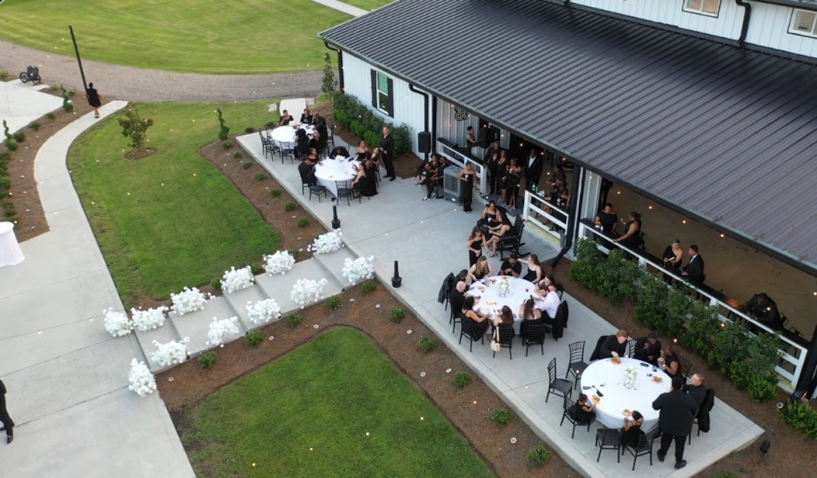 Elevated outdoor celebration